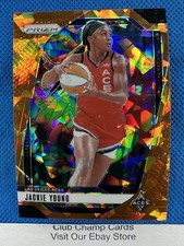 2024 #1 Jackie Young Panini Prizm WNBA Orange Ice Prizm Aces