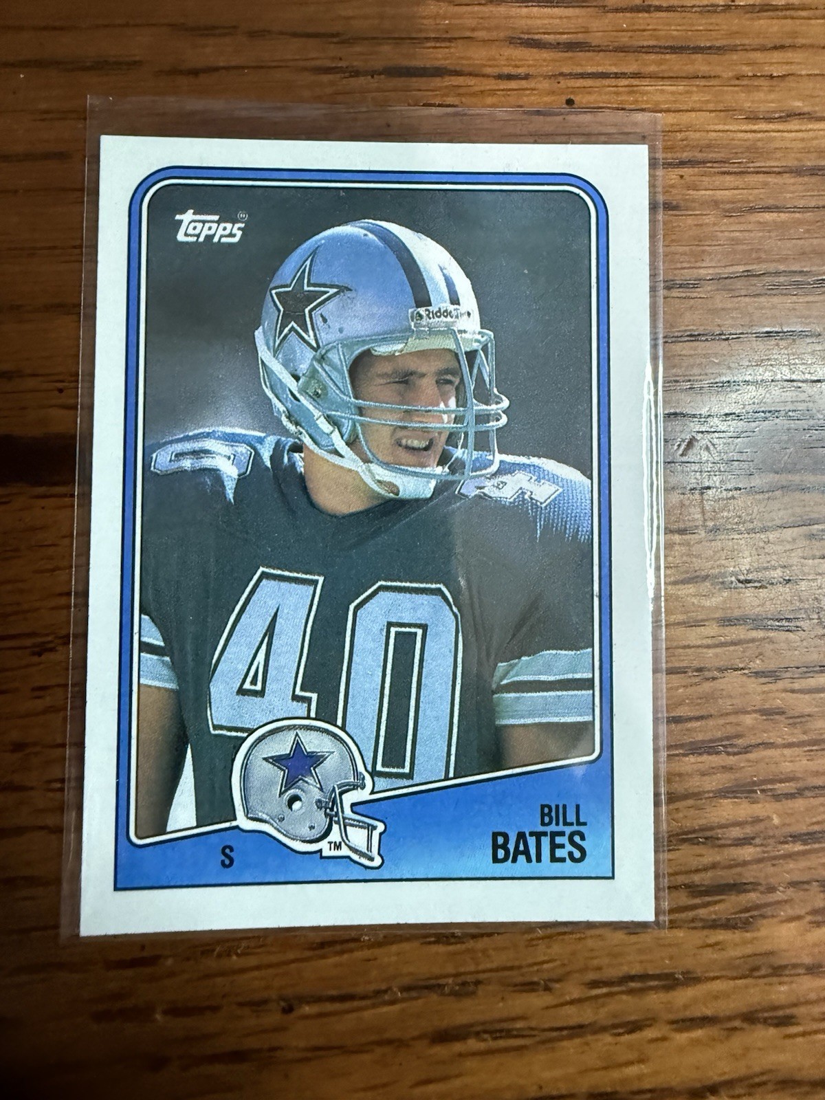 BILL BATES FOOTBALL CARD 1988 TOPPS #269 DALLAS COWBOYS