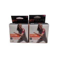  2 KT TAPE Original Cotton Elastic Kinesiology Therapeutic Tape Pink 20ct