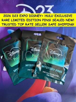 2026 D23 EXPO DISNEY PLUS HULU EXPERIENCE EXCLUSIVE MYSTERY PIN! SEALED NEW!