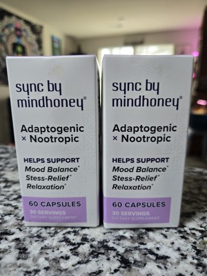 MINDHONEY | 2 Pack SYNC 120 Count Premium All-In-One Adaptogenic Supplement