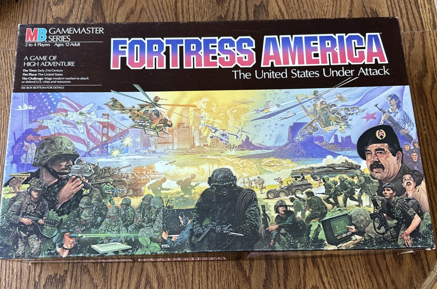 Vintage Fortress America 4624 Milton Bradley Gamemaster 1986 Military Game -READ