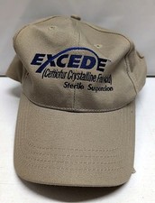 Pfizer Excede Ceftiofur Animal Health Promo Hat Khaki Adjustable Embroidered
