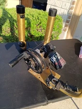 Big Jon Electric Downriggers GOLD PRO TOURNAMENT + Duel Rod Holder Mount Base