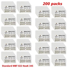 200Packs Standard MBT Slot.022 345 Hooks Dental Orthodontic Brackets Braces