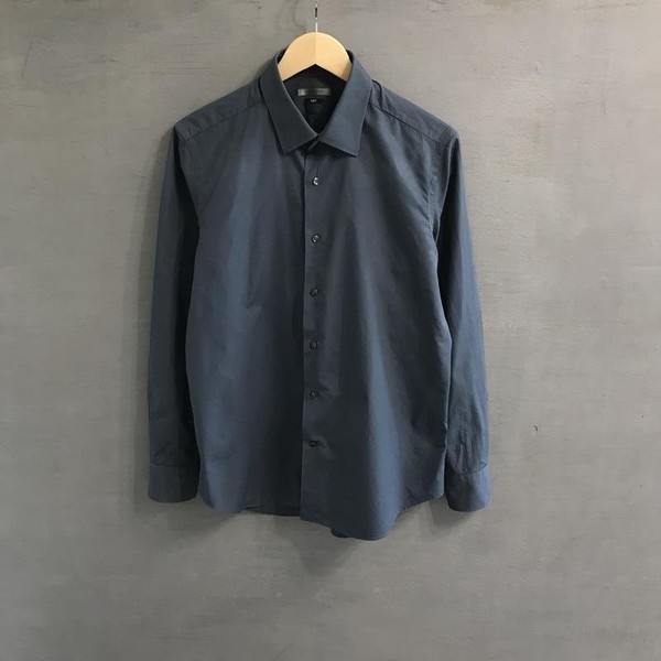 Men Cortina Shirt Grey Cotton 38 / M / 46