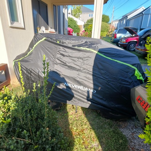 Waterproof ATV Cover XXXL Dust Snow Sun Protection with Green Reflective Stripe - Picture 9 of 18