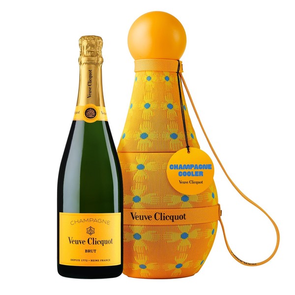 Veuve Clicquot Champagner 0,75L Sun Totem Brut Yellow Label Geschenkverpackung-image