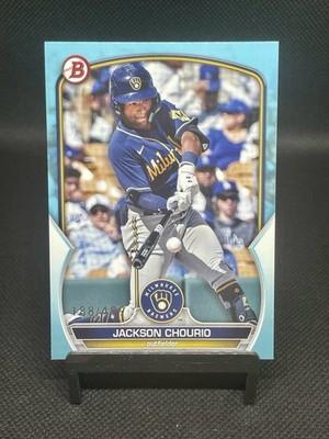 2023 Bowman Draft - Jackson Chourio #BD-156 Sky Blue /499 (RC)