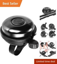 Classic Aluminum Bicycle Bell with Loud Crisp Sound for Safety - 22mm Fit