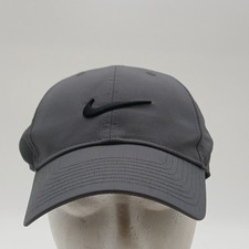 Nike Legacy91 Dri-Fit Adjustable Hat/ Cap Polyester Swoosh Unisex Gray/black