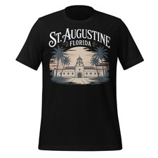 St Augustine Florida T-Shirt Historic Travel Graphic Tee Souvenir Unisex Shirt