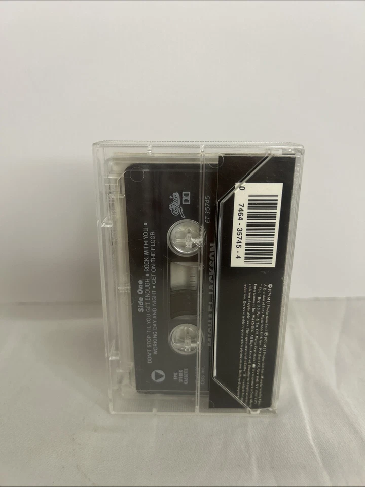 Michael Jackson Off The Wall Cassette Tape Reissue Funk Soul R&B 1979 Album MJ Foto 2 de 4