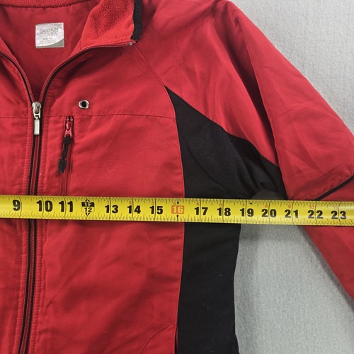 Vintage Damen Trainingsanzug 2-teilig rot schwarz Softshell Medium 8/10 Danskin Now - Bild 6 von 18