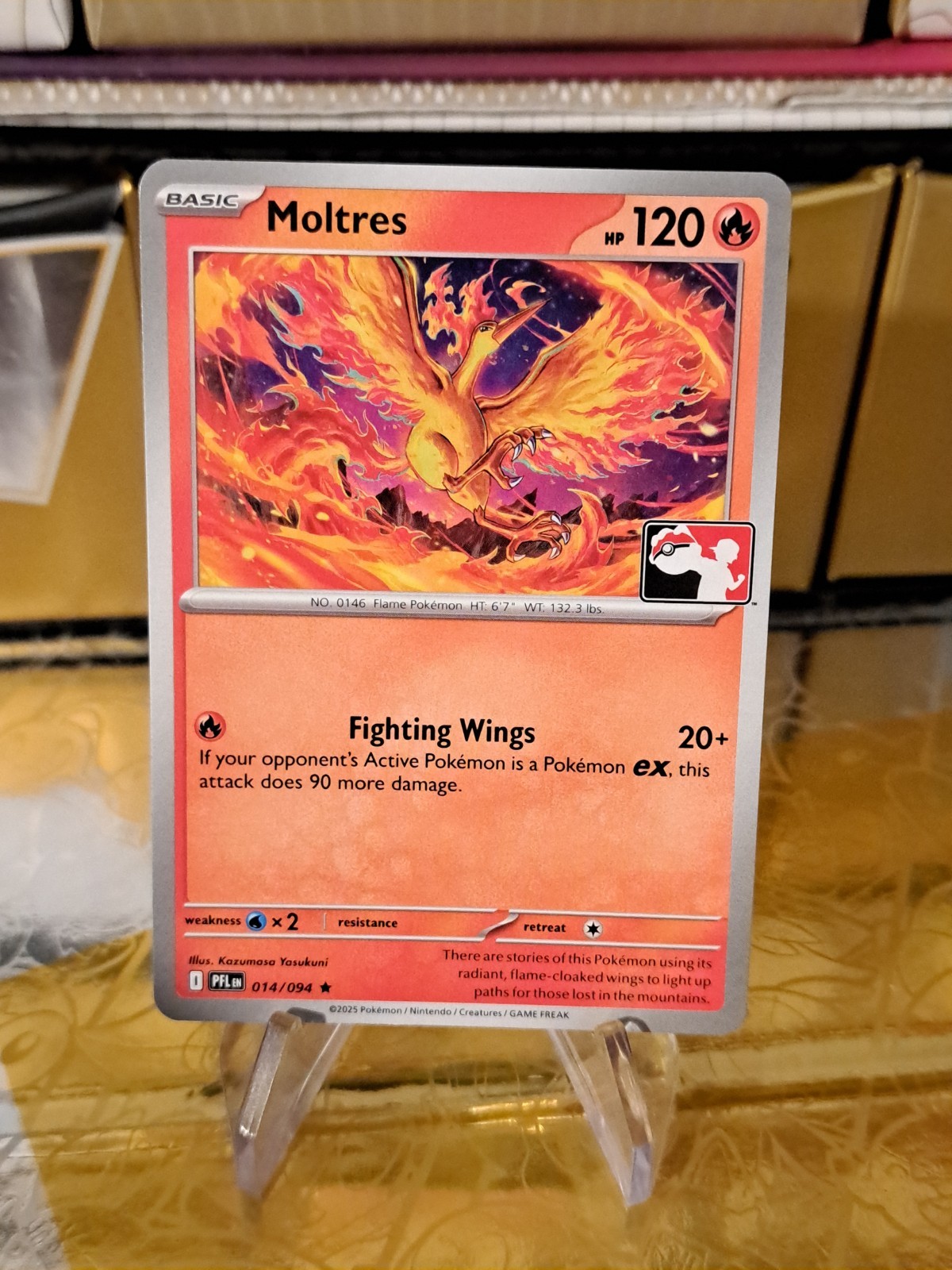 Moltres Prize Pack Series 9 Promo Pokemon Card NM/LP 014/094 PFL