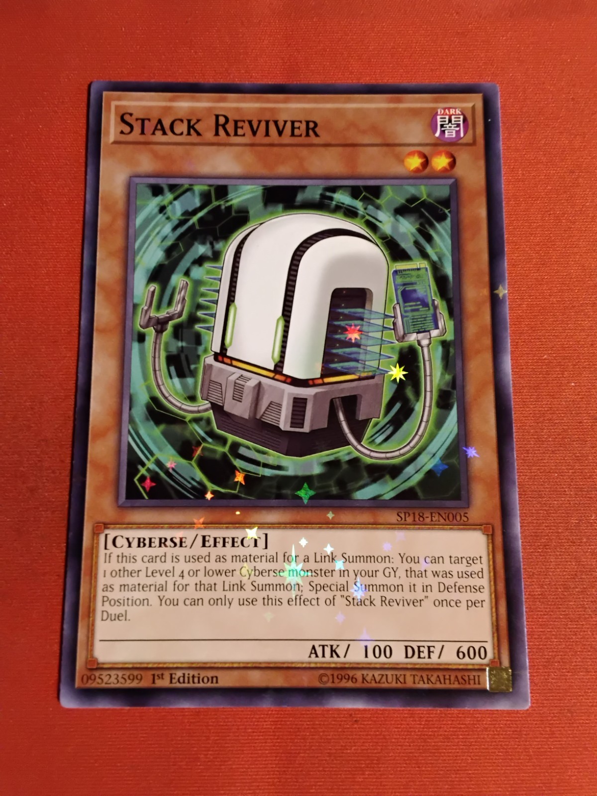 Yu-Gi-Oh! STACK REVIVER - SP18-EN005 - Starfoil Rare - 1st Ed. - Unplayed Mint+