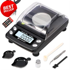 Digital Milligram Scale 0.001G/50G Precision Jewelry Powder Gem Reloading US