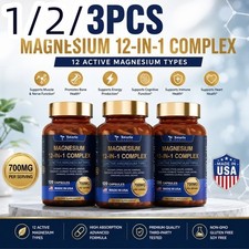 1/2/3-bottle Totaria Magnesium 12-in-1 Comple...