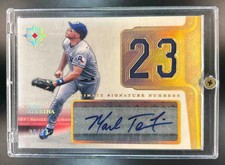 2004 Upper Deck Ultimate Collection Mark Teixeira Signature Numbers Patch /23