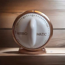 Vintage 60 Minute Kitchen Timer Mirro Matic By Lux Works 1960’s
