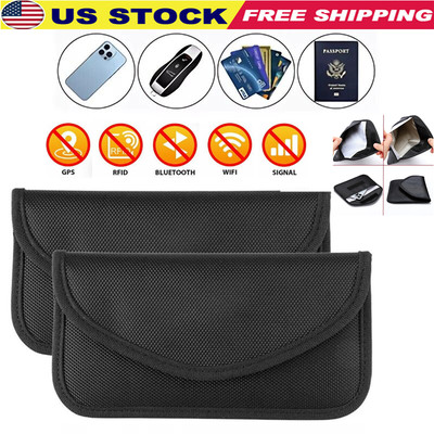 Faraday Bag Cell Phone Wallet RFID Blocker Signal Blocking Shielding Pouch NEW