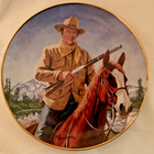 John Wayne Symbol of Western Series 6 Franklin Mint Plates  — photo 6