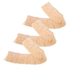 3pcs Miniature Thatch Roof - Artificial Thatch - DIY Fake Grass Roll - Tiki