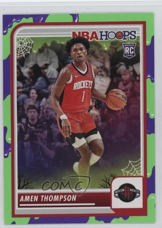 2023-24 Panini Haunted Hoops Slime Amen Thompson #86 Rookie RC d0b
