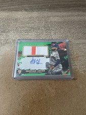 2021 Topps Inception - Autograph Patch Cristian Javier #APC-CJ Green /99