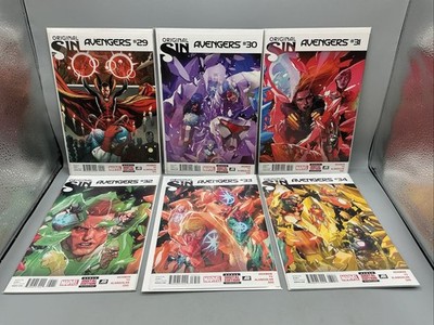Original Sin Avengers #29-34 Full Run Of 6 Hickman ( Marvel 2014)/ Free Shipping