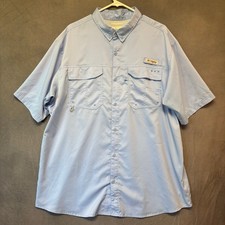 Columbia Performance Fishing Gear Shirt PFG Omni-Shield Blood n Guts XL Light