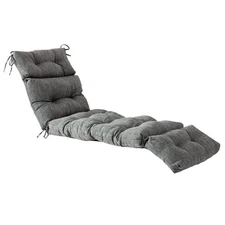 QILLOWAY Chaise Lounge Cushion Indoor Outdoor Spring Summer Charcoal Replacement