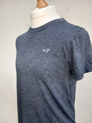 Hollister T-Shirt Herren Gr. Small S dunkelblau Sommer Urlaub Classic Basic