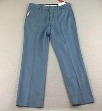 Perry Ellis Pants Mens 34X30 Blue Portfolio Luxury Non Iron Moisture Wicking NWT