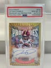 JAYDEN DANIELS RC 2024 TOPPS FINEST AUTOGRAPH ROOKIE CARD PSA 10 AUTO 10- GEM MT