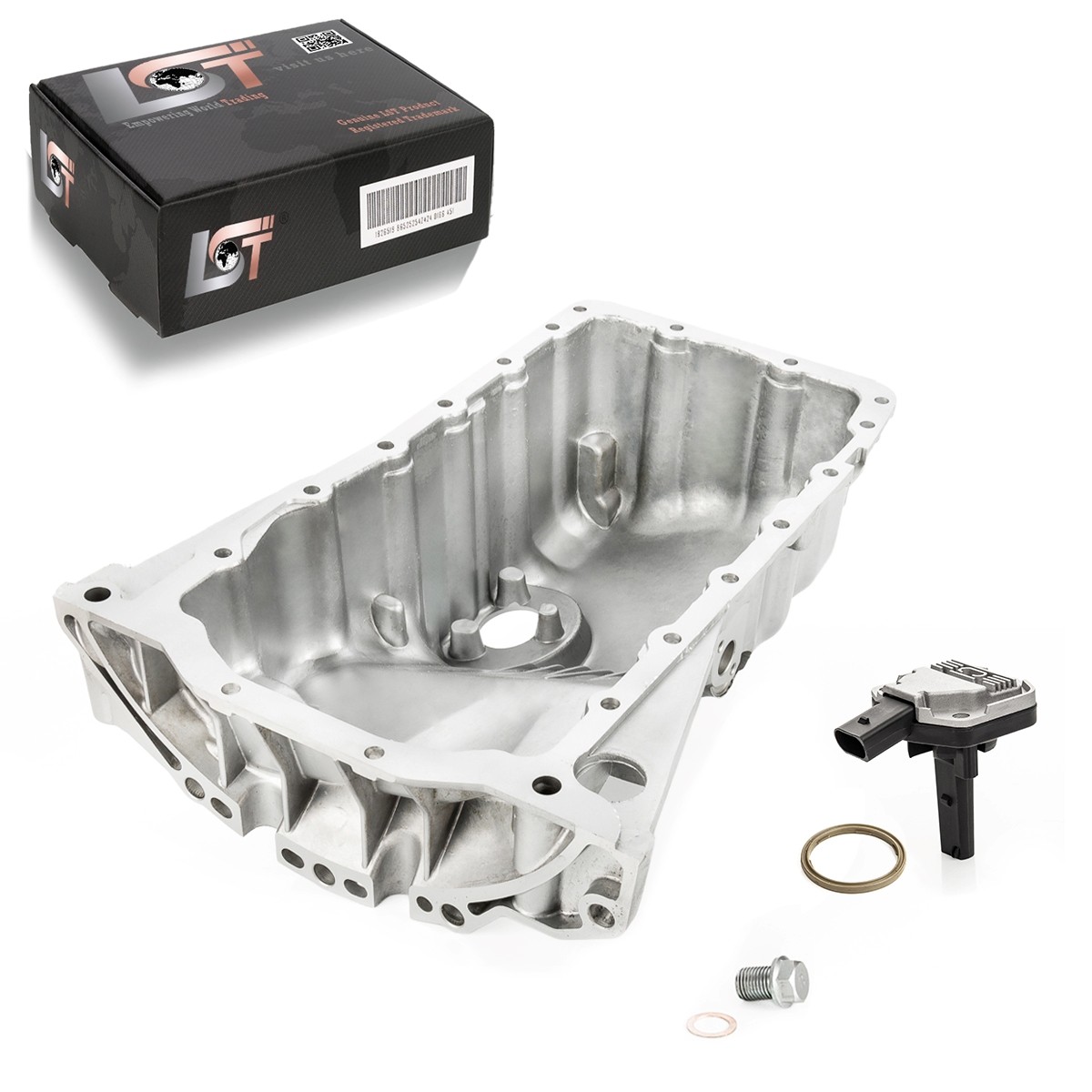 Oil Pan Aluminum Pan + Oil Level Sensor Oil Level For Audi A6 4B2 4B5 C5 1.8 T