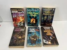 BARBARA HAMBLY Lot of 6 Fantasy Paperback Books ~ Vintage ~ DEL REY ~ Rat God