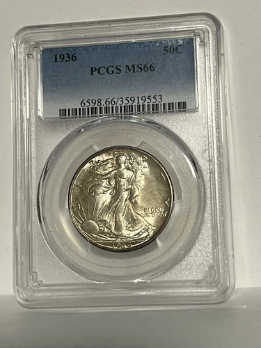 1936 Walking Liberty Silver Half Dollar - PCGS MS 66