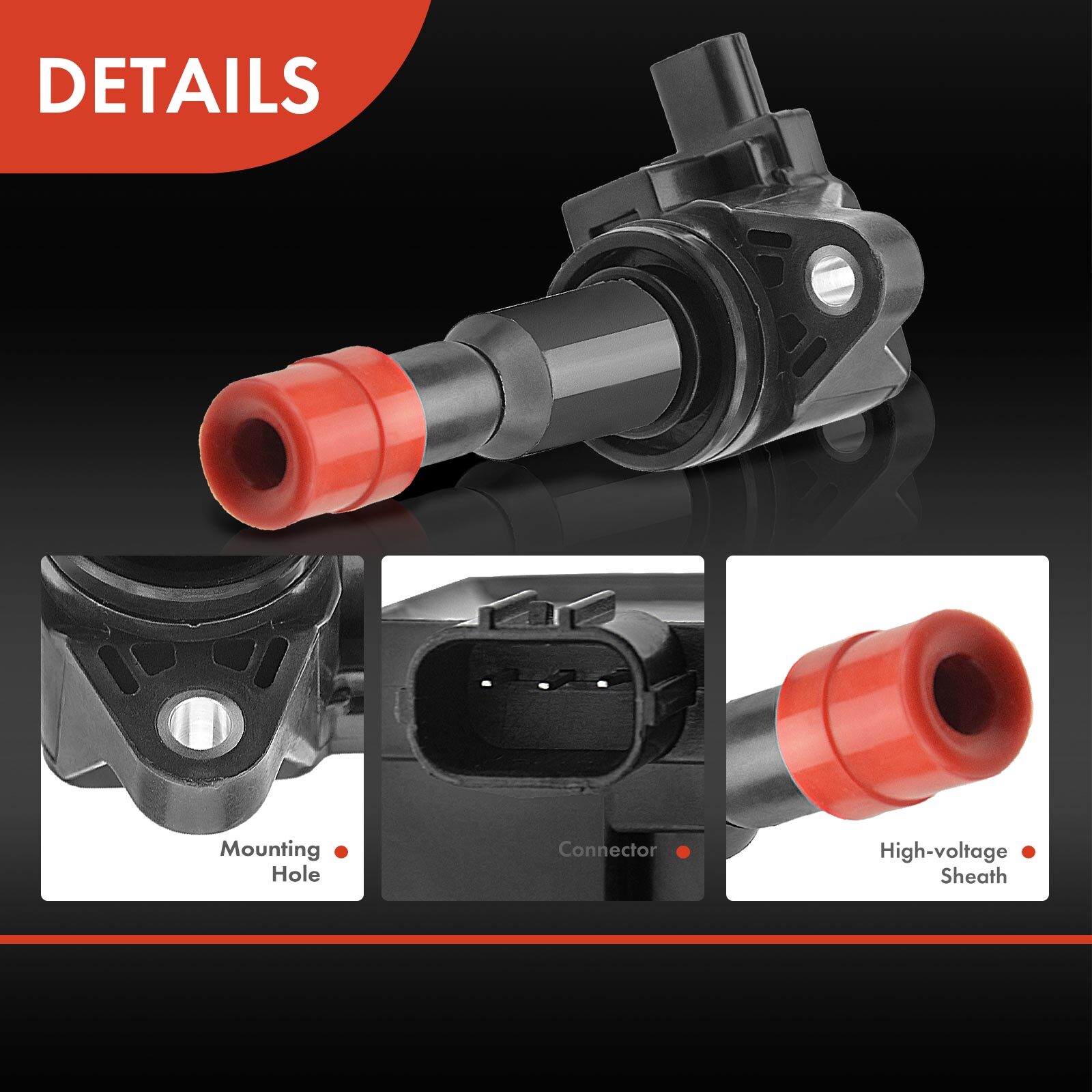 4x Ignition Coils for Honda Jazz II GD Series 20022008 4Cyl 1.5L L15A