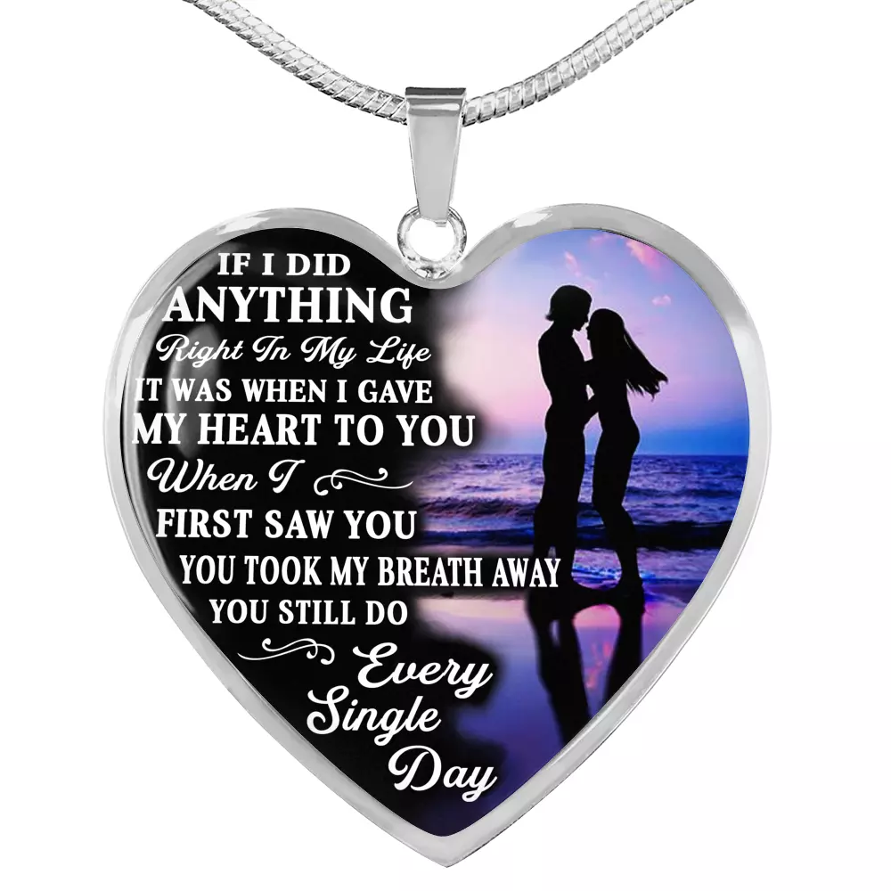 I Love my Girlfriend. Valentine Gift Locket Necklace