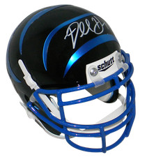 DARRELL HENDERSON JR SIGNED AUTOGRAPHED MEMPHIS TIGERS BLACK MINI HELMET BECKETT