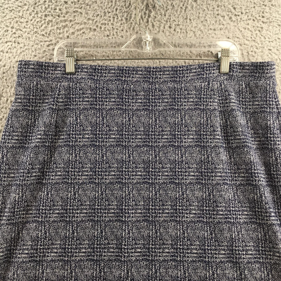 41 Боярышник карандаш юбка женщин XXL темно-синий комбо Jacquard трикотажа с подкладкой тянуть на - Изображение 2 из 4