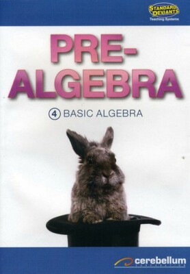 STANDARD DEVIANTS - PRE-ALGEBRA MODULE 4: BASIC ALGEBRA NEW DVD