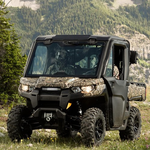 Front Bumper Mesh Grille w/ LED Light For 16-19 Can-Am Defender MAX HD5 HD8 HD10 - Picture 6 of 6