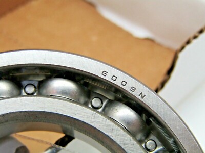 Nachi Japan 6009N 45mm X 75mm X 16mm Bearing Snap Ring Groove (No