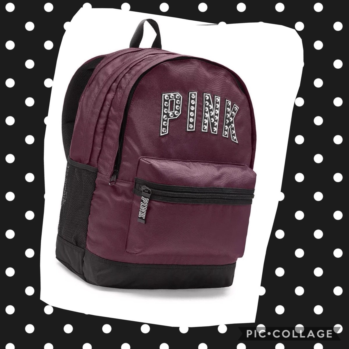 Bookbag Backpacks Victoria Secret Pink Campus Backpack Burgundy