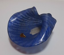 Cornocopia Conchiglia Vetro VARISCO Treviso Blu cm 12x11 Design Italy Firmato