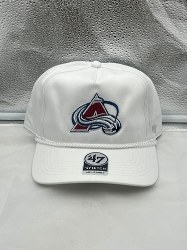 Colorado Avalanche NHL '47 White Hitch Rope Adjustable Snapback Hat