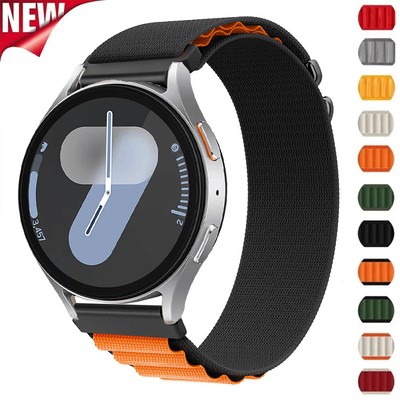 Nylon Armband Für Samsung Galaxy Watch FE 7 6 5 4 40 44 mm 6 Classic S3 Frontier