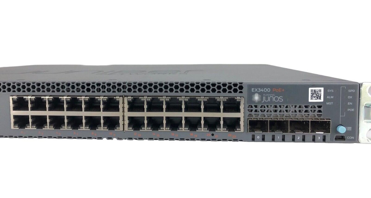Juniper Networks EC3400 Series EX3400-24P 24-Port EX3400 PoE+  